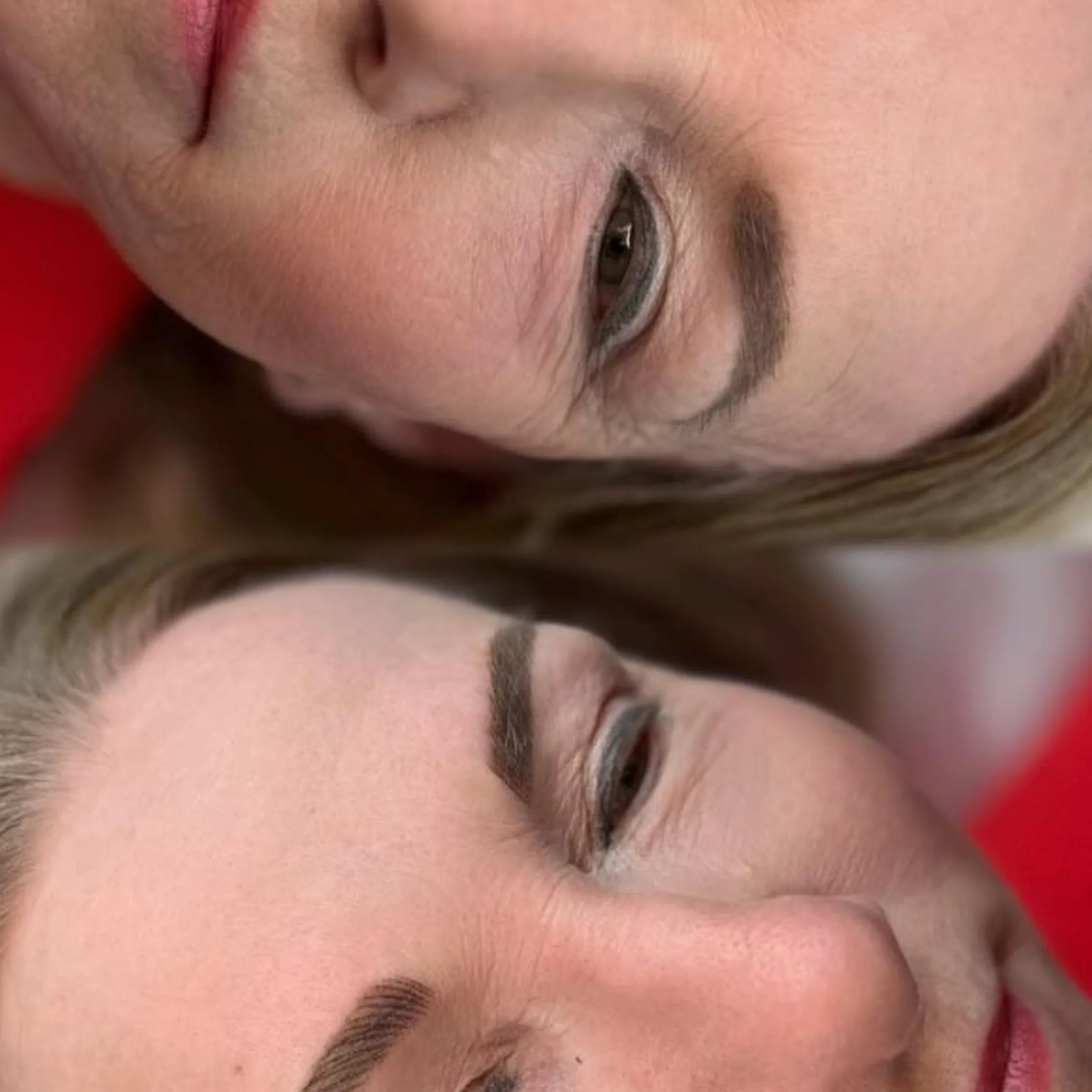 eyebrow tattoo aftercare products on table