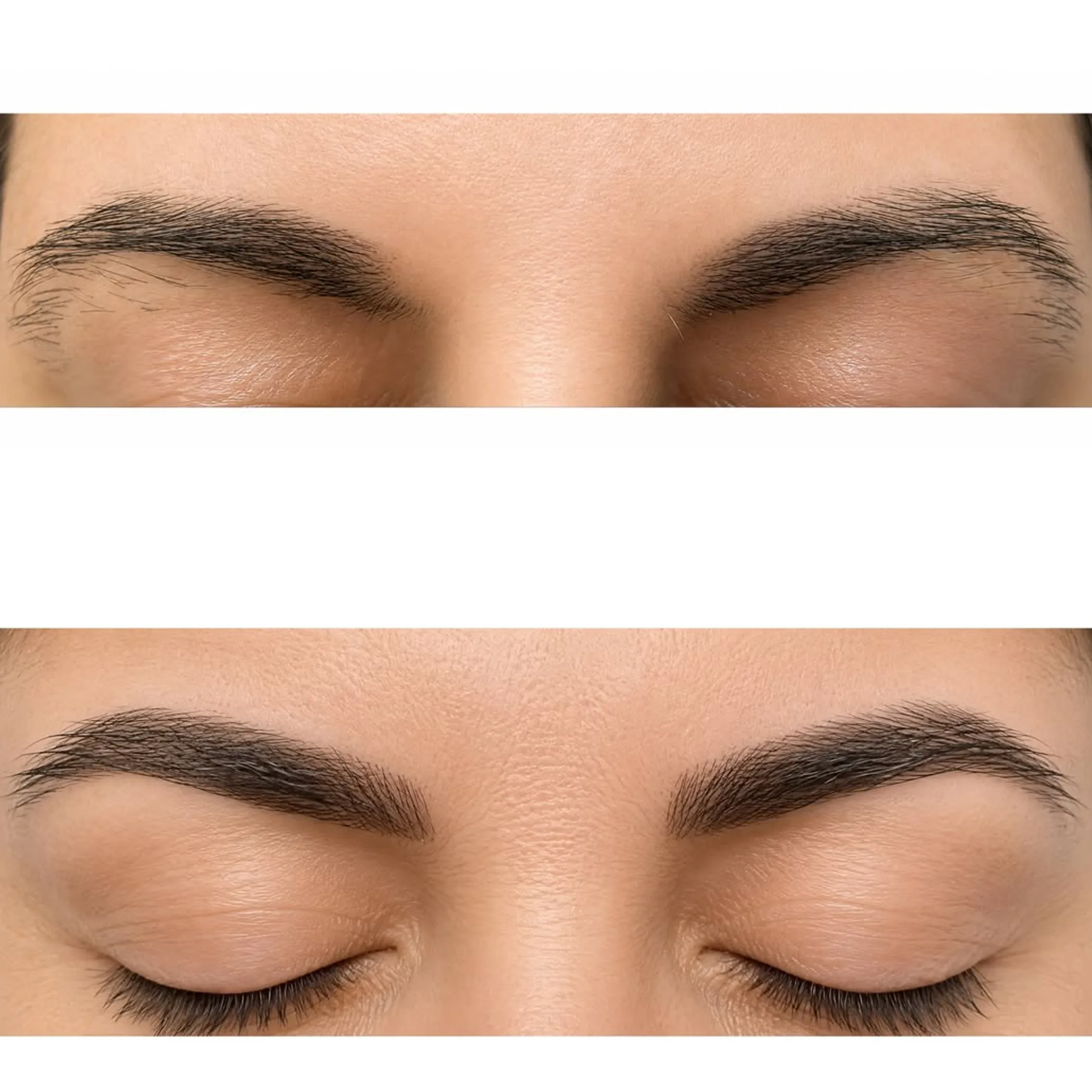 saline solution removal eyebrow treatment